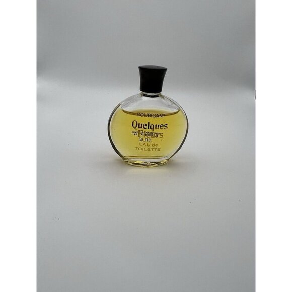 Vintage Houbigant Quelques Fleurs Eau de Toilette .5oz Splash Perfume Mini - Picture 1 of 2